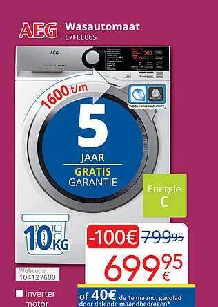 Eldi Aeg wasautomaat aanbieding