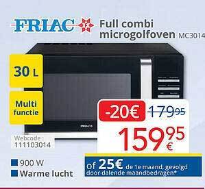 Eldi Friac full combi microgolfoven aanbieding