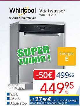 Eldi Whirlpool vaatwasser aanbieding
