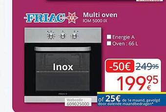 Eldi Friac multi oven aanbieding