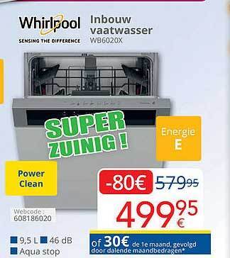 Eldi Whirlpool inbouw vaatwasser aanbieding