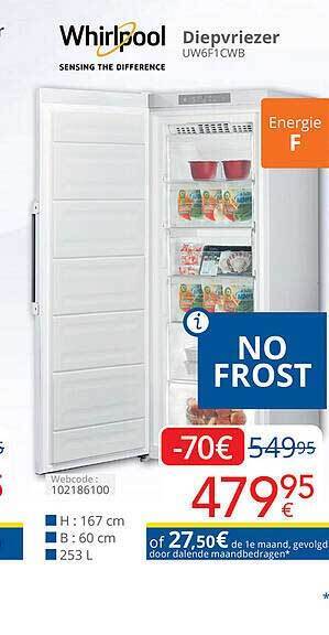 Eldi Whirlpool diepvriezer aanbieding