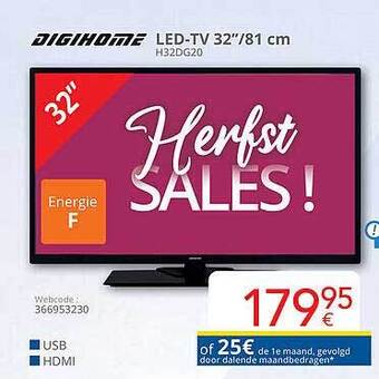 Eldi Digihome ledtv 32 aanbieding
