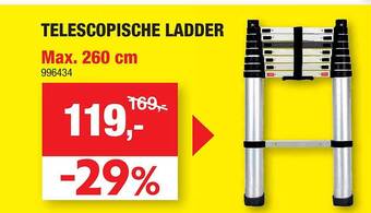 Hubo Telescopische ladder aanbieding