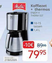 Eldi Melitta koffiezet + thermos aanbieding