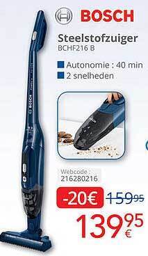 Eldi Bosch steelstofzuiger aanbieding
