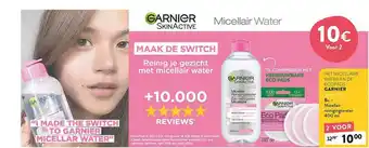 Di Micellaire water en de ecopads garnier aanbieding