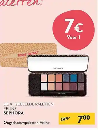 Di Sephora oogschaduwpaletten feline aanbieding