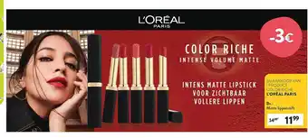 Di L'oréal paris matte lippenstift aanbieding