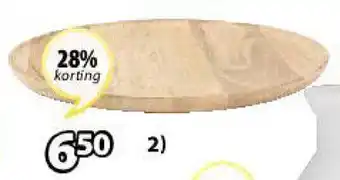 Jysk Gerner Dienblad ø30cm aanbieding