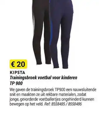 Decathlon Kipsta trainingsbroek voetbal voor kinderen tp 900 aanbieding