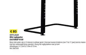 Decathlon Offload mini rugbypalen easydrop r100 aanbieding