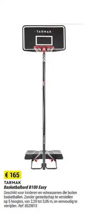 Decathlon Tarmak basketbalbord b100 easy aanbieding