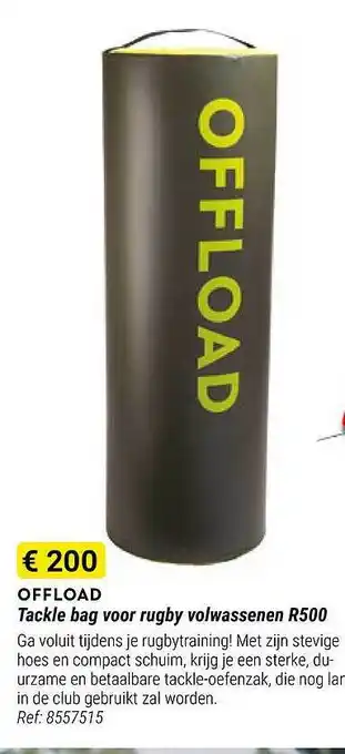 Decathlon Offload tackle bag voor rugby volwassenen r500 aanbieding