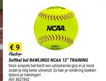 Decathlon Softbal bal rawlings ncaa 12 aanbieding