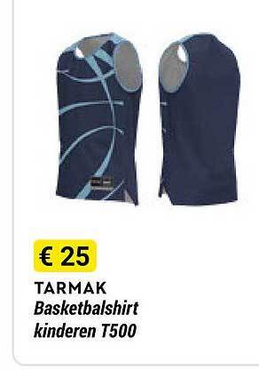 Decathlon Tarmak basketbalshirt kinderen t500 aanbieding