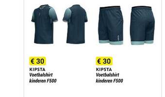 Decathlon Kipsta voetbalshirt kinderen f500 aanbieding