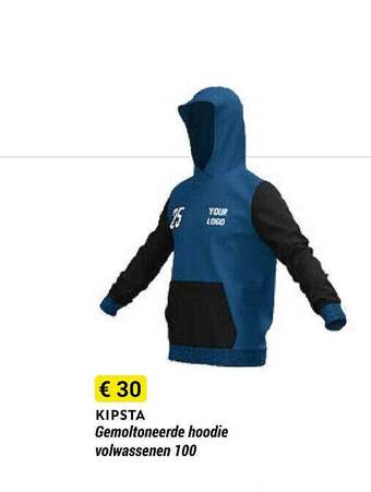 Decathlon Kipsta gemoltoneerde hoodie volwassenen 100 aanbieding