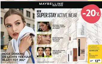 Di Maybelline superstay 30h foundation aanbieding