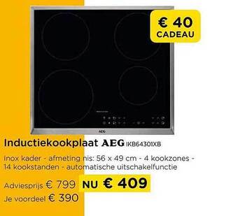Inductiekookplaat aeg