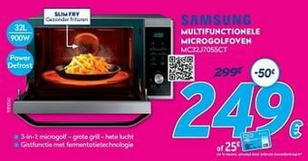 Samsung multifunctionele microgolfoven mc32j7055ct