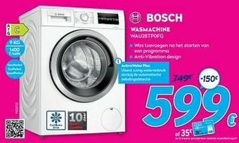 Krëfel Bosch wasmachine wau28tp0fg aanbieding