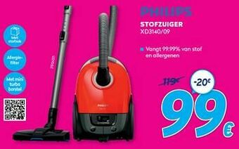 Krëfel Philips stofzuiger xd3140-09 aanbieding