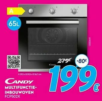 Krëfel Candy multifunctieinbouwoven fcp502x aanbieding