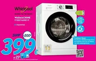 Krëfel Whirlpool wasmachine ffbbe9468bevf aanbieding