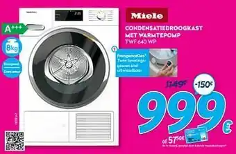 Krëfel Miele condensatiedroogkast met warmtepomp twf 640 wp aanbieding