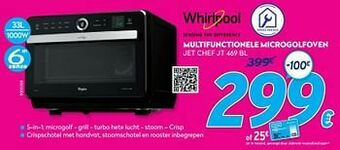 Krëfel Whirlpool multifunctionele microgolfoven jet chef jt 469 bl aanbieding