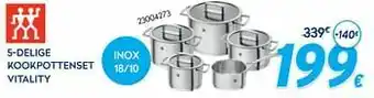 Zwilling 5-delige kookpottenset vitality