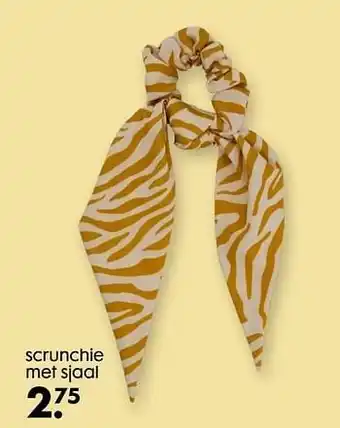 Scrunchie met sjaal