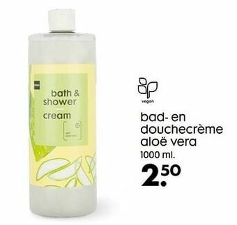 Bad- en douchecrème aloë vera