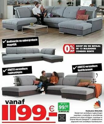 Seats and Sofas Hoeksalon malaga aanbieding