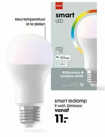 HEMA Smart ledlamp aanbieding