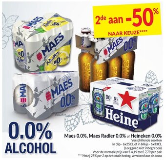 Intermarché Maes 0.0% Maes Radler 0.0% of Heineken 0.0% aanbieding