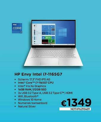 Hp Envy Intel I7-1165g7