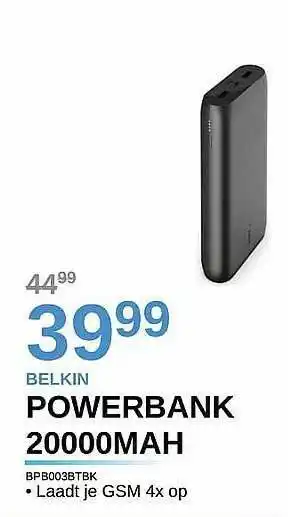 Belkin Powerbank 20000mah