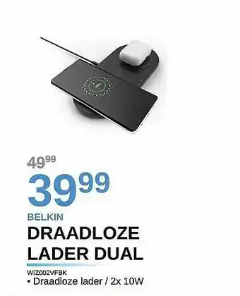 AUVA Belkin Draadloze Lader Dual aanbieding