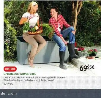 Keter Opbergbox 'novel' 340l