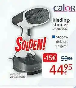 Eldi Calor Kleding-stomer aanbieding