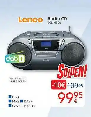 Eldi Lenco Radio Cd aanbieding