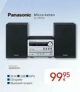 Eldi Panasonic Micro-keten aanbieding