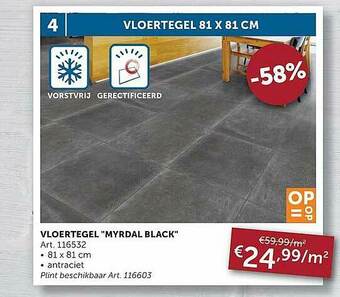 Zelfbouwmarkt Vloertegel aanbieding