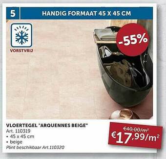 Zelfbouwmarkt Vloertegel aanbieding