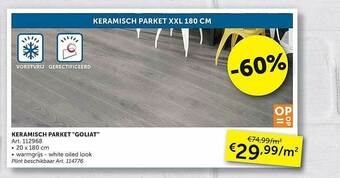 Zelfbouwmarkt Keramisch Parket aanbieding