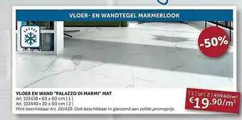 Zelfbouwmarkt Vloer En Wand aanbieding