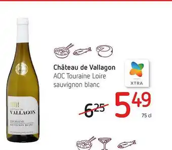 Spar Château De Vallagon Aoc Touraine Loire Sauvignon aanbieding