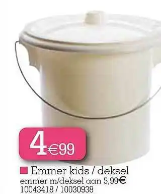 Yess Emmer Kids - Deksel Emmer M-deksel Aan aanbieding